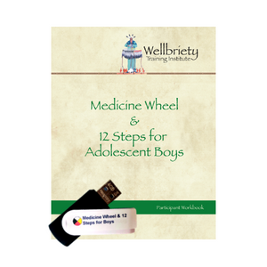 The Medicine Wheel and 12 Steps for Adolescent Boys Flash Drive Set with Participant Workbook