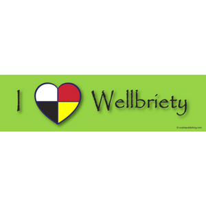 I Heart Wellbriety Bumper Sticker