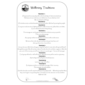 Wellbriety Traditions & Wellbriety Steps Wall Poster Set